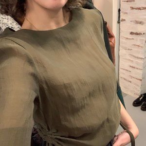 Sheer Green Top
